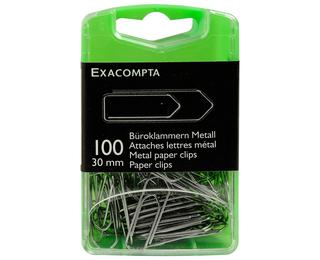 Caja de 100 Anillas de Fijación (clips) de Metal 30 mm - Sistemas de fijación - Plata