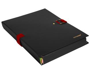 Präsentationsmap. Dehn. Rücken EXTENSOR® So - Schwarz