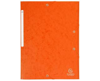 Folder 3 Flap Elastic A4 Max Cap L Grn - Orange
