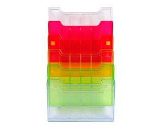 Trieur mural modulable horizontal 6 compartiments A4 - Arlequin