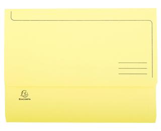 Pack of 50 document wallets SUPER 210 -24.5 x 32.5 - Canary