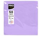 Paquet de 50 serviettes cocktail micro-gaufrées ouate 2 plis - 20x20 cm