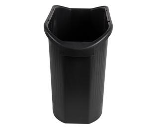 TOP LINE WASTE PAPER BIN black 