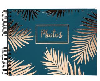 Wireb album 50p. black 32x22cm PALMA red - Blue