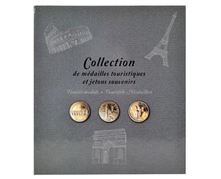 Sammelalbum für 50 Souvenir-Medaillen, 25,5x28 cm - Grau
