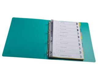 Intercalaires polypropylène recyclé Forever Young 10 positions - A4 - Couleurs assorties