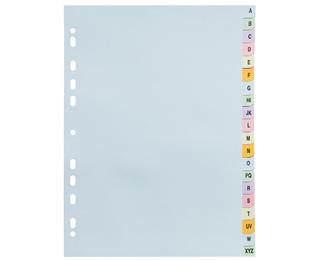 Intercalaires carte pastel 170g Forever imprimé alphabétique 20 positions - A4+ 
