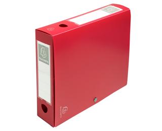 Ondoorzichtige klasseerdoose PP 7/10de Rug 60mm - A4 - Rood