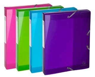 Box File Iderama Elas A4 S40mm PP - Assorted colours