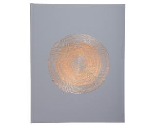 Gästebuch 100 Seiten gold, 27x22cm, Ellipse Grün 
