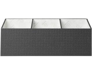 Schreibtisch-Organizer, 4 Fächer, 11,5x27,7x14,7 cm, Office by me - Schwarz