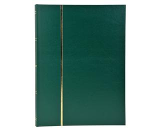 Album de timbres simili-cuir 48 pages noires - 22,5x30,5 cm - Vert