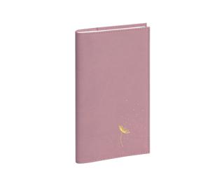 Agenda de poche Lady 16S spiralé Ondine 9 x 16 cm Semainier janvier à décembre 2026 - Rose