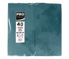 Paquet de 40 serviettes micro gaufrées ouate 2 plis - pliées 1/8