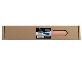 Sous main souple PU bicolore - 40x80cm - Nude/gris