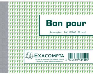 Manifold Bon pour 10,5x13,5cm 50 feuillets dupli autocopiants