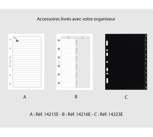 Exacompta Exatime 18272E, Recarga Para El Diario Semanal Vintage Vertical, Septiembre De 2023 A Diciembre De 2024, 10.5 X 17.2 Cm