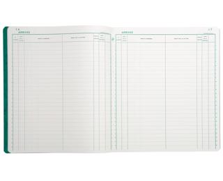 Piqûre 32x27cm Enregistrement du courrier 26 lignes 80 pages 