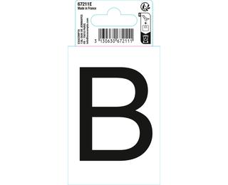 Autocollant PVC adhésif antidérapant lettre B - Noir