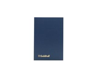 Exacompta Guildhall Account Book 298 x 203mm in Size, Hardback Vinyl Cover, 95gsm Ledger Quality Paper, Traditionally Sewn 12 Cash Columns - Blue