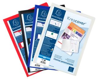 Presentation Folder KreaCover PP Red - Assorted colours