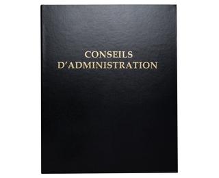 Reliure registre économique 32x26cm 4 anneaux - Conseils d'administration 
