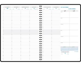 Agenda de bureau Consultations 29S spiralé Forever recyclé 29,7 x 21 cm Semainier Janvier à Décembre 2026 