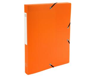 Archivbox aus PP 700µ blickdicht, Rücken 25mm, 25x33cm für DIN A4 - Orange