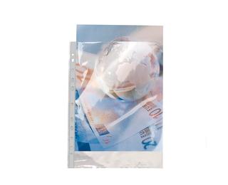 Sachet de 50 pochettes perforées polypropylène lisse Haute qualité 9/100e - A4 - Cristal