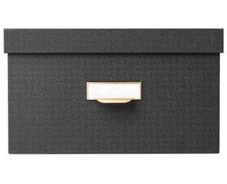 Lot de 3 boîtes de rangement OfficeByMe - Noir