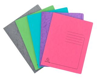 Chemise à lamelle carte lustrée 355gm2 - A4 - Ass. tendance