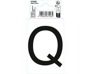 Autocollant PVC adhésif antidérapant lettre Q - Noir