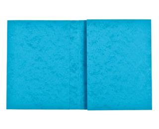 Protège cahier carte lustrée 265g - 24x32 cm - Turquoise