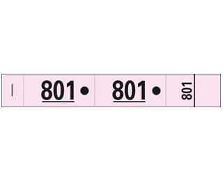 Carnet de 50 tickets vestiaires numérotés de 3 volets (dont 2 volets avec trous) - Format 20x3 cm - Rose