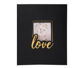 Album photos livre 60 pages noires - Format 29x32cm - LOVE Noir - Noir