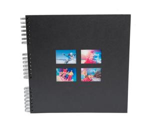 Wireb album 60pBlck 32x32cm MILANO - Black