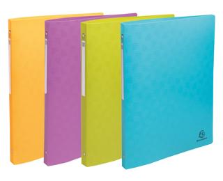 Ringbuch 4 Ringe 15mm, Recycling-PP, Kollektion Pop'N Co - Farben sortiert