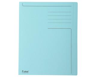 Exacompta Forever Recycled Pre-printed Folder with Shorter Length, A4 - Light blue