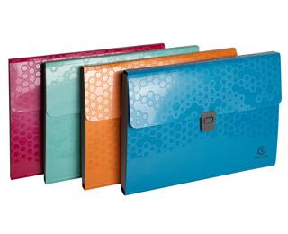 Trieur valisette polypropylene recyclé Maïa - A4 - Couleurs assorties