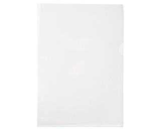 Pak van 100 L mappen - gladde PVC 13/100e - A4 - Transparant