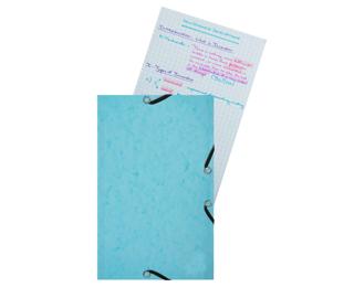 AQUAREL Elastomap met 3 kleppen + 25steekkaarten 125x200mm - 4 kleuren geassorteerd 