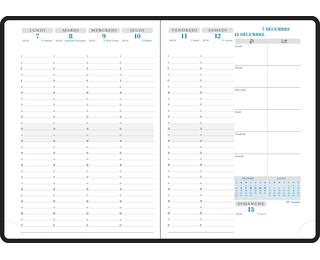 Recharge Agenda de bureau Horizons 20 Semainier 15 x 21 cm Janvier à Décembre 2027