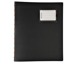 Protège-documents à anneaux avec pochettes détachables - 60 vues Exactive - A4 - Noir