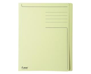 Exacompta Forever Recycled Pre-printed Folder with Shorter Length, A4 - Yellow