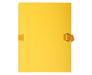 Chemise dos extensible papier - 24x32cm - Jaune