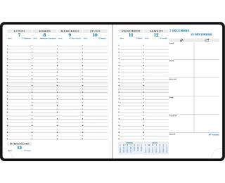 Recharge de Agenda de bureau Horizons 22 18,5 x 22,5 cm Semainier Janvier à Décembre 2027