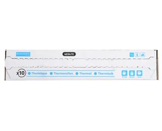 Bobine pour tickets de caisse et carte bancaire 57x60mm - 44m - 1 pli thermique 55g/m2 - Blanc