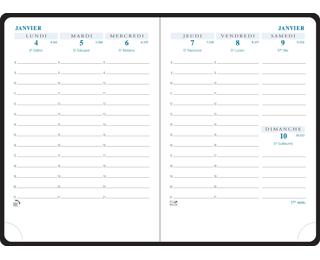 Recharge semainier SAS 13 9 x 13 cm Août 2024 à Août 2025