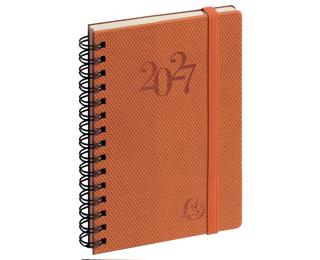 Agenda de poche Eurotime 13S spiralé Swan 9 x 13 cm Semainier Janvier à Décembre 2027 - Couleurs assorties