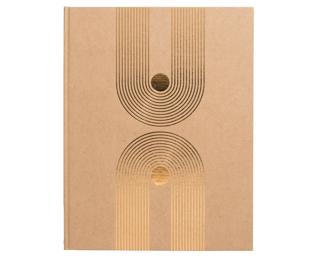 Livre d'or 100 pages tranche or Graphik - Kraft